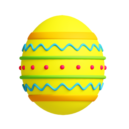 Easter egg 1  3D Icon