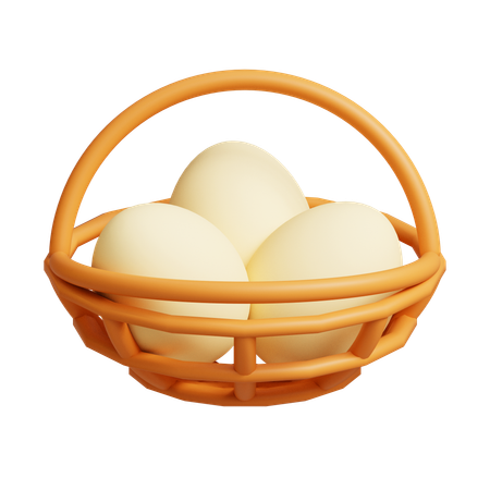 Egg basket  3D Icon