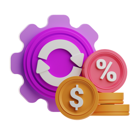 Financial Automation  3D Icon