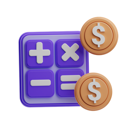 Financial Calculation  3D Icon