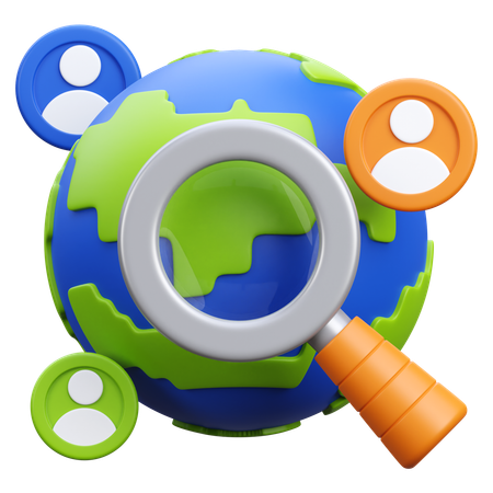 Global Survey  3D Icon
