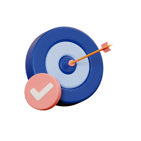 Goal done  3D Icon