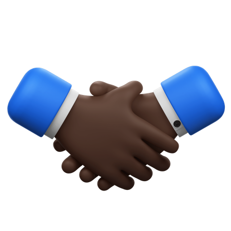Handshake Hands Gesture  3D Icon