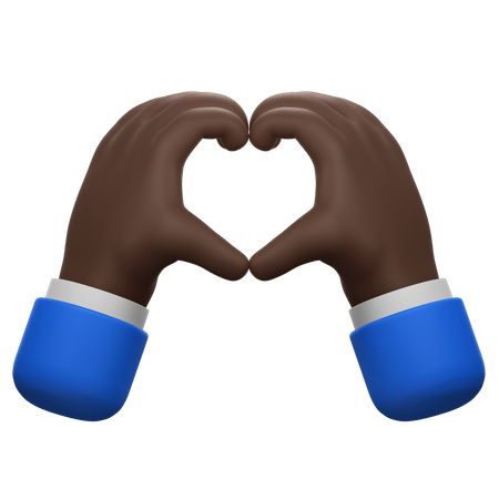 Heart Hands Gesture  3D Icon