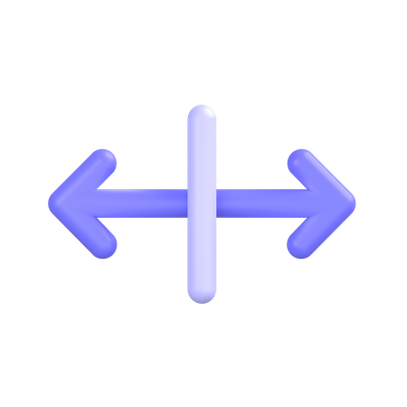 Horizontal-align-center 3D Icon