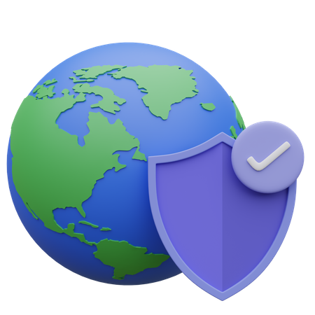 Internet Security  3D Icon