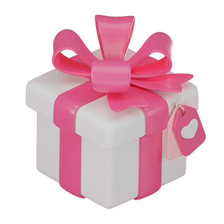 Love Gift Box  3D Icon