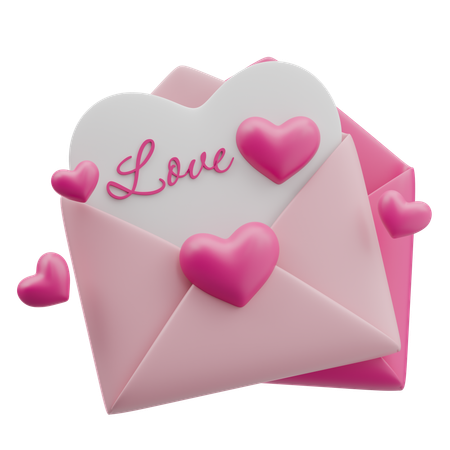 Love Letter  3D Icon