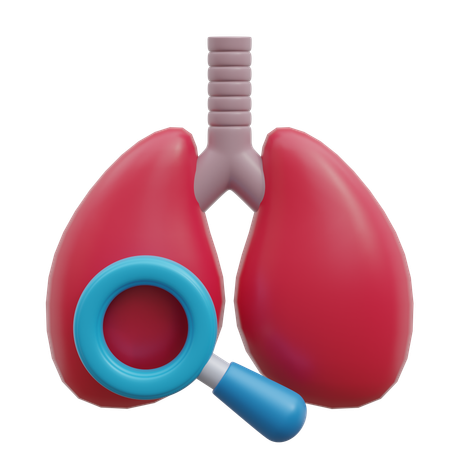 Lung Checkup  3D Icon