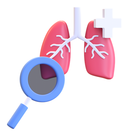 Lung Checkup  3D Icon