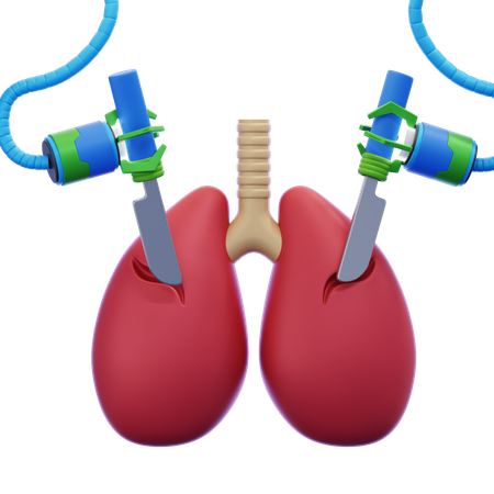 Lung Operation  3D Icon