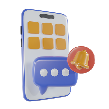 Message Notification  3D Icon