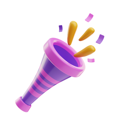 Party Trumpet  3D Icon
