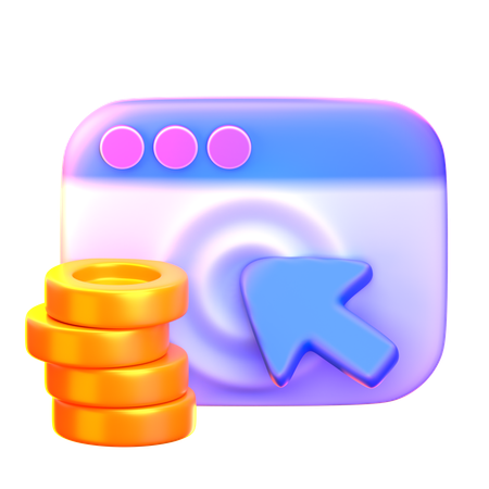 PPC (Pay Per Click)  3D Icon