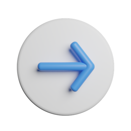 Right Arrow Button  3D Icon