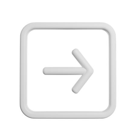 Right Arrow Button  3D Icon