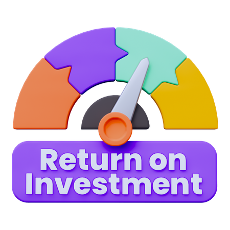 ROI Chart  3D Icon