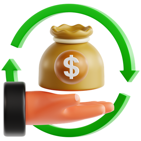 ROI (Return on Investment)  3D Icon