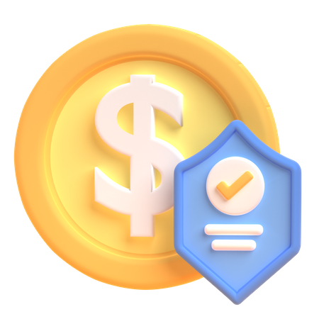 Secure Money Payment  3D Icon