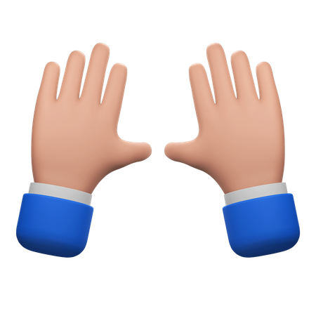 Surrender Hands Gesture  3D Icon