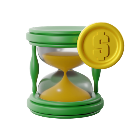 Time Equals Money  3D Icon