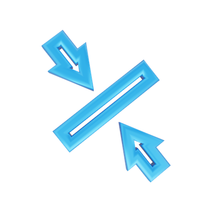 Two Arrows  3D Icon