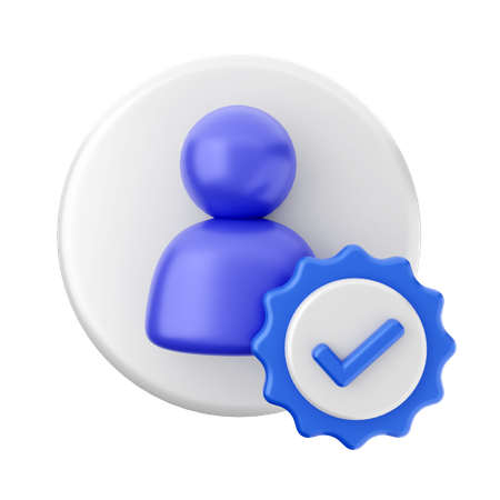 User Verification 3D Icon