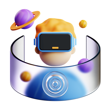 Virtual Reality technology  3D Icon