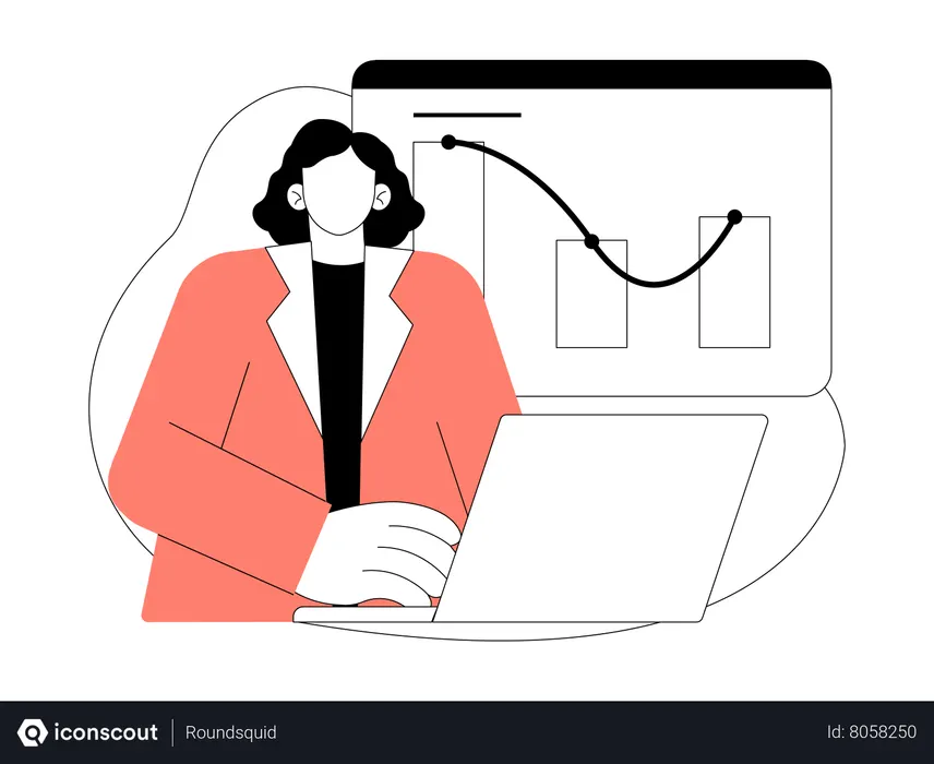 Free Business Data analysis  Illustration