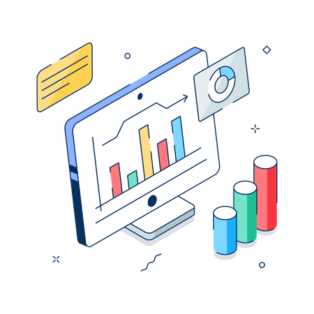 Free Business Data Analysis  Illustration