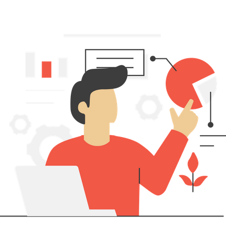 Free Business data analysis  Illustration