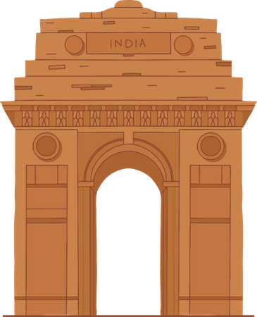 Free India Gate Illustration