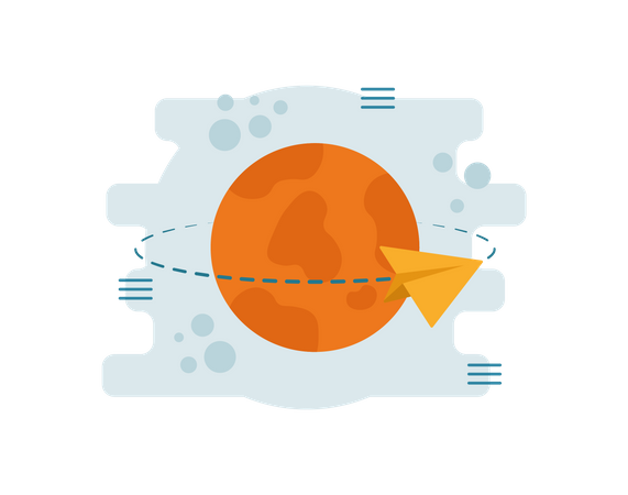 Free Message sent  Illustration