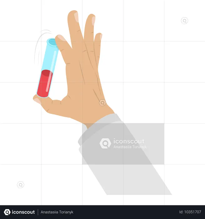 Blood Test sample  Illustration