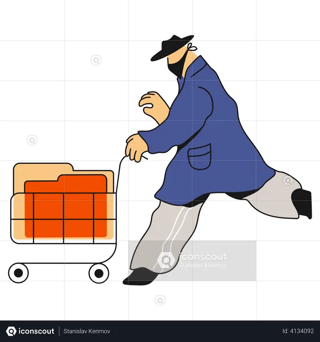 Cyber Criminal  Illustration
