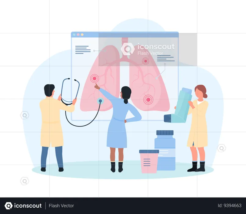 Lung disease  Illustration