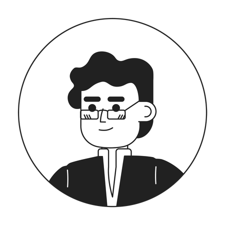Adult indian man Illustration