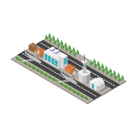 Airport  Illustration