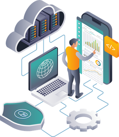 Analyzing Data Security in Cloud Server Environments  Illustration