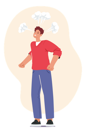 Angry Man  Illustration
