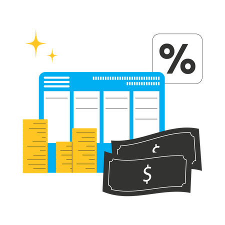 Bank savings book  Illustration