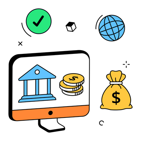 Banking dashboard  Illustration