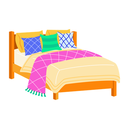 Bed furniture  Illustration
