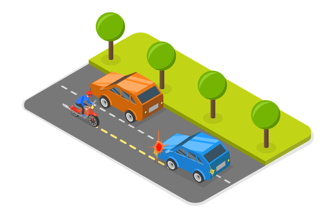 Bike Riding Rules and Road Safety Illustration