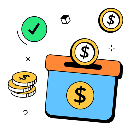 Budget jar  Illustration