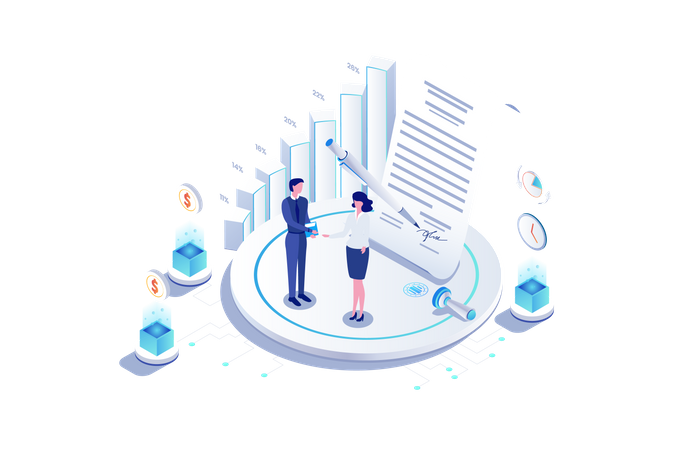 Business Agreement  Illustration