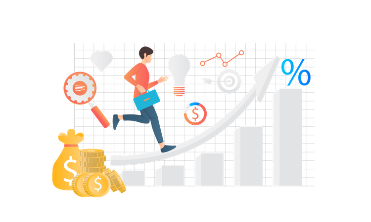 Business Growth  Illustration