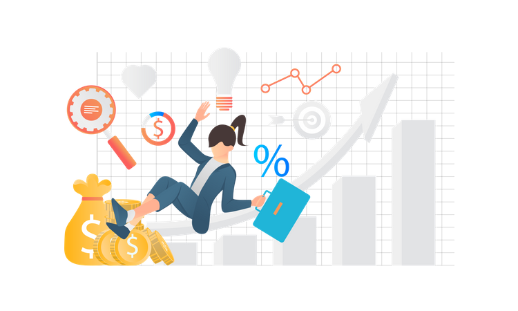 Business Growth  Illustration