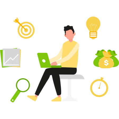 Business management  Illustration