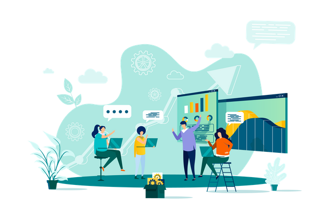 Business meeting  Illustration
